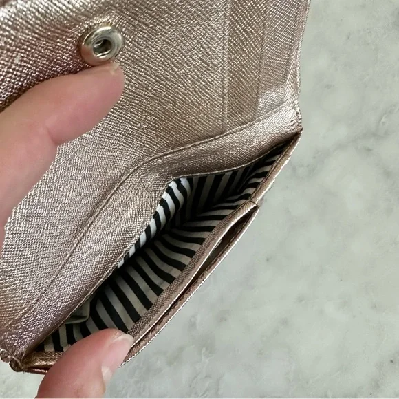 Kate Spade Spencer Metallic Small Slim Bifold Wallet - Picture 6 of 6